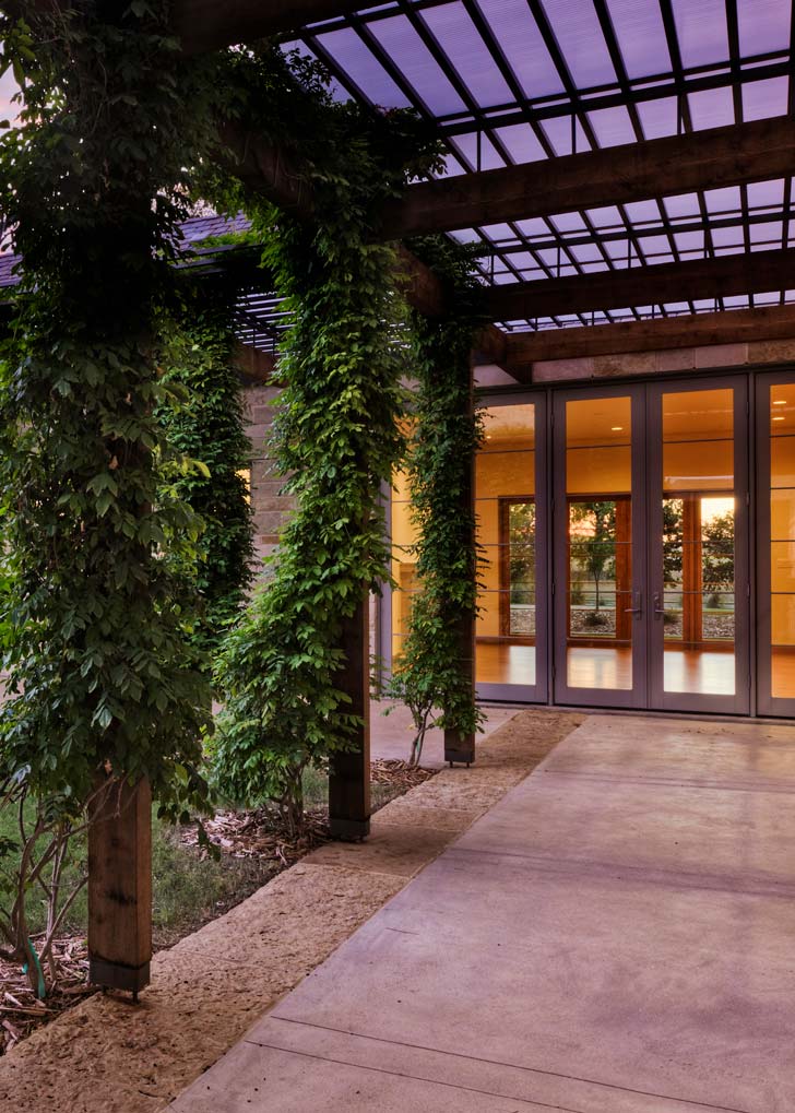 Patio cover outdoor walkway