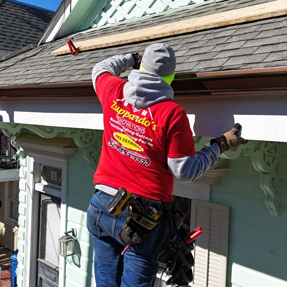 Roofing and siding renovation project